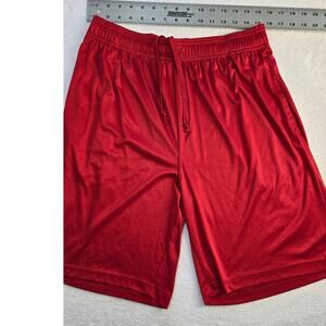 Hibbett Sports Shorts Adult Medium Red Athletic Sports Basketball